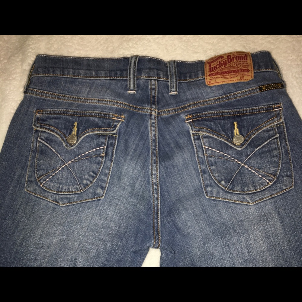 Lucky Brand Jeans Sassy Sweet N Low-R Woman’s Bootcut Jeans EUC Size 6/28